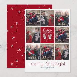 Instafriendly 8 Grid Christmas Holiday Card