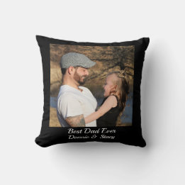 Instagram Add Photo Quote Names Best Dad Ever Cushion
