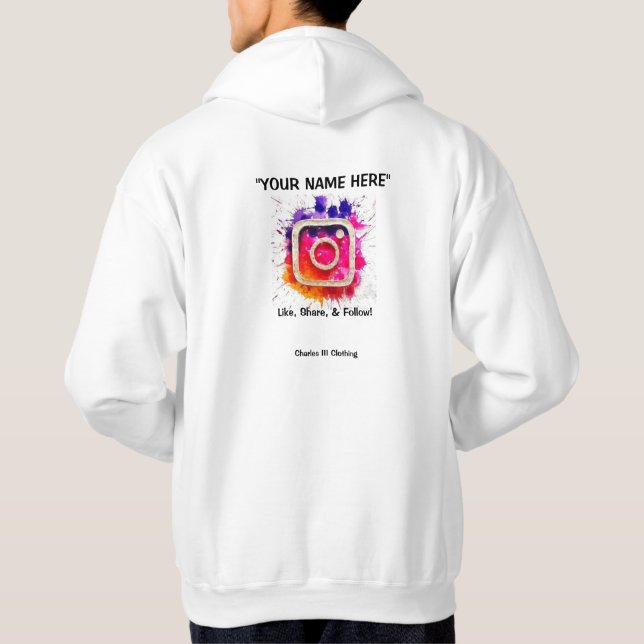 Instagram Advertising Hoodie (Back)