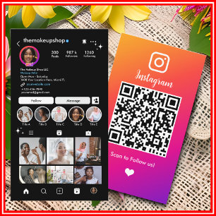 Instagram business card
