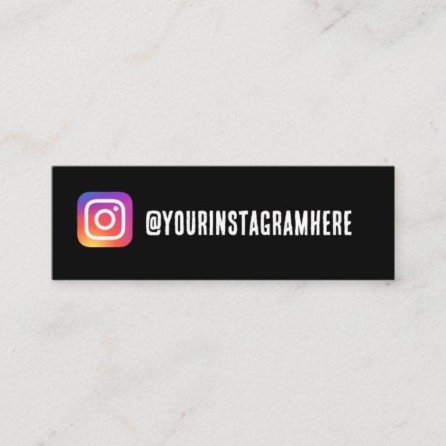 instagram  business card (Front)
