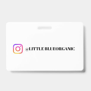 Instagram Business Cards   Your Instagram Name  ID Badge