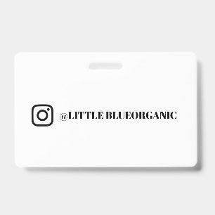 Instagram Business Cards Your Instagram Name ID Badge