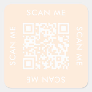 instagram business modern Scan me qr code Square Sticker