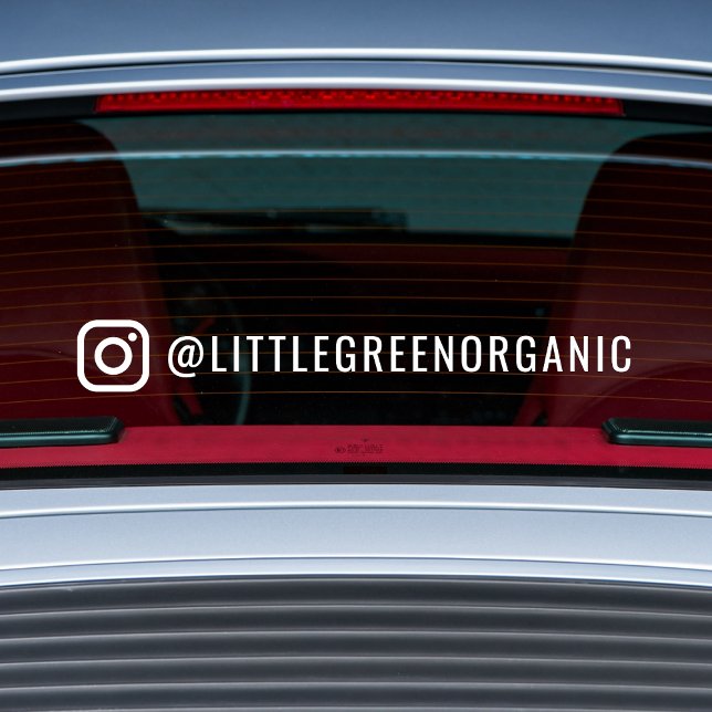 Instagram Car Window Cling | Your Instagram Name (Creator Uploaded)