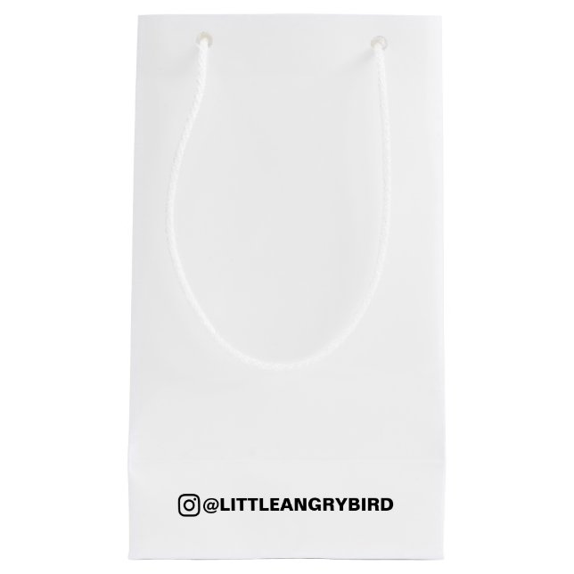 Instagram Custom Name Gift Bag Design (Front)