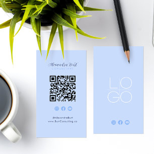 Instagram Facebook YouTube Social Media QR Code Business Card