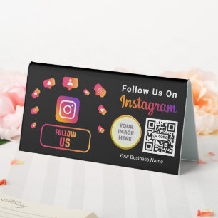 Instagram Follow Us Social Media QR Code Business