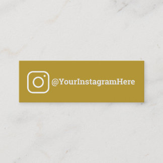 Instagram Gold Mini Business Card