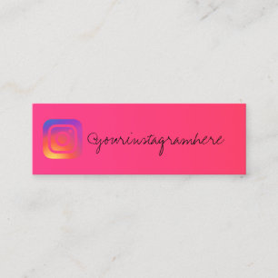 instagram gradient trendy modern business card