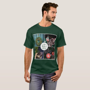 Instagram Hygge Christmas Personalised Photo Grid T-Shirt