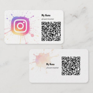 Instagram Icon Business Cards