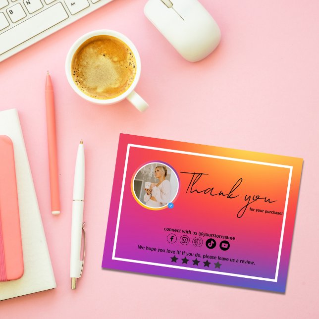 Instagram Influencer | Professional Thankyou Cards (Creator Uploaded)