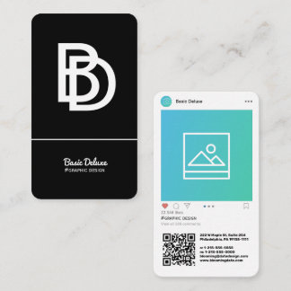 Instagram-Inspired Modern Business Card