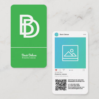 Instagram-Inspired Modern Business Card
