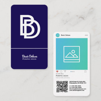 Instagram-Inspired Modern Business Card