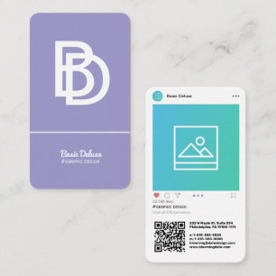 Instagram-Inspired Modern Business Card