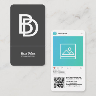 Instagram-Inspired Modern Business Card