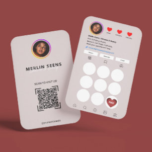 Instagram Loyalty Business Card l IG