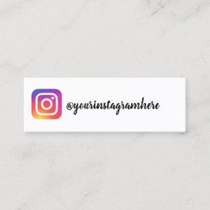 instagram mini business card