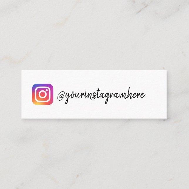 instagram mini business card (Front)