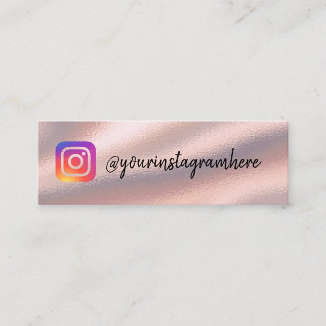 instagram mini business card (Front)