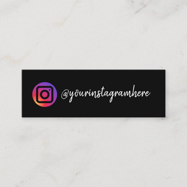 instagram mini business card (Front)