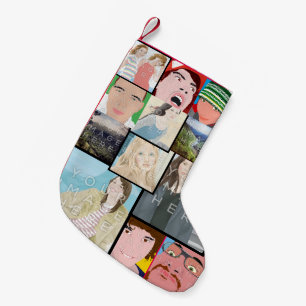 Instagram Mosaic Photo Custom Christmas Stocking