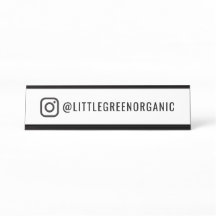 Instagram Name Plate | Your Insta Name Desk Sign
