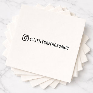 Instagram Napkins   Your Insta Name Paper Napkins