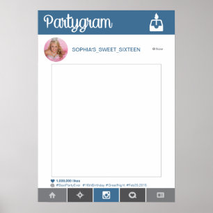 Instagram Party Prop POSTER Photo Booth Prop 20x28