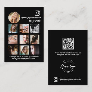 Instagram Photo Collage Beauty Social Media logo Business Card