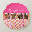 Instagram Photo Collage Hot Pink Orange Chevrons