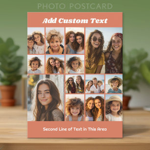 Instagram Photo Collage - Up to 14 photos Postcard