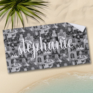 Instagram Photo Collage - Up to 16 photos Beach Towel