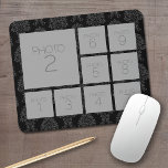 Instagram Photo Collage with 9 photos Mouse Pad<br><div class="desc">Use up to nine square or selfie phone photos to create a unique and personal gift. Or you can keep the hipster puppy and make a trendy keepsake. If you need to adjust the pictures,  click on the customise tool to make changes.</div>