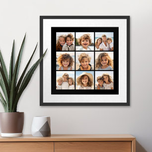 Instagram Photo Collage with 9 photos Poster