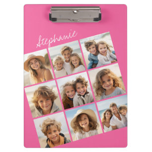 Instagram Photo Collage with 9 square photos Clipboard