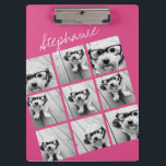 Instagram Photo Collage with 9 square photos Clipboard<br><div class="desc">Use your photos without frames on this one! Add your favourite pictures and snapshots to this strip for a fun memory keeper. An artistic way to display your best photo sharing pics.</div>