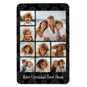 Instagram Photo Collage with 9 square photos Magnet