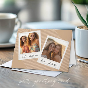 Instagram Photo Collage with Arch Stripes Card