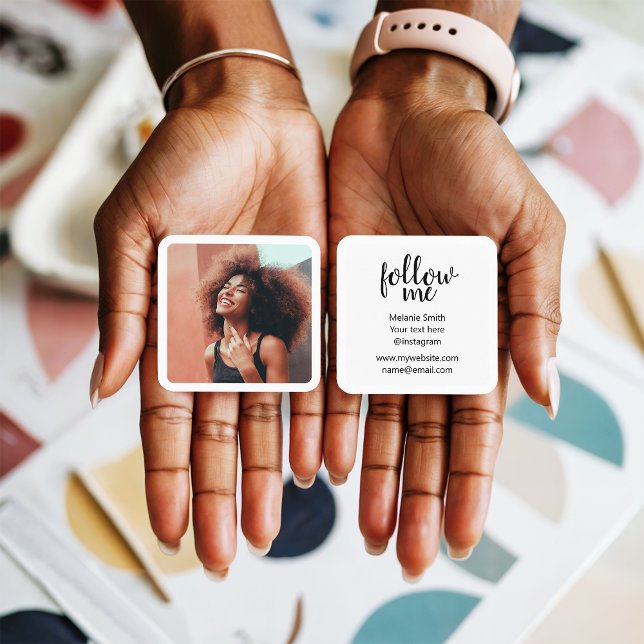 Instagram photographer photo minimal photography calling card (Instagram photographer photo minimal photography)