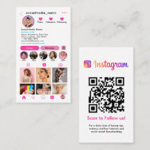Instagram Profile Photo Grid Follow Me QR code