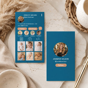 Instagram QR Code Business Follow Me Photo Grid Card
