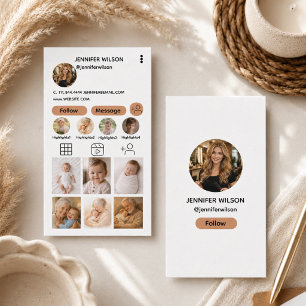 Instagram QR Code Business Follow Me Photo Grid Card