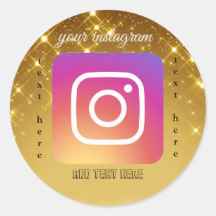 Instagram Round Sticker