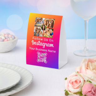 Instagram Social Media Photo Collage QR Code