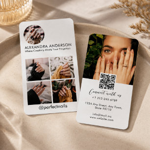 Instagram Social Media Profile Photo Collage Business Card
