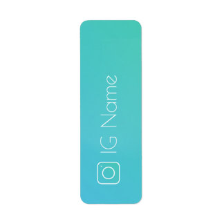Instagram social network Cool! Return Address Label