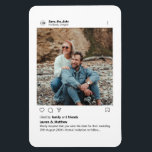 Instagram Style Minimalist Custom Photo Magnet<br><div class="desc">Can be fully customised to suit your needs.
© Gorjo Designs. Made for you via the Zazzle platform.

// Need help customising your design? Got other ideas? Feel free to contact me (Zoe) directly via the contact button below.</div>